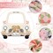 61.8 x 70.9 Inch Wedding Car Photo Booth Frame Large Wedding Photo Booth Prop Engagement Party Decorations for Newlyweds Selfie Props for Anniversary Party Supplies
